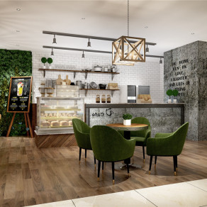 工业风咖啡厅水吧 主题餐厅